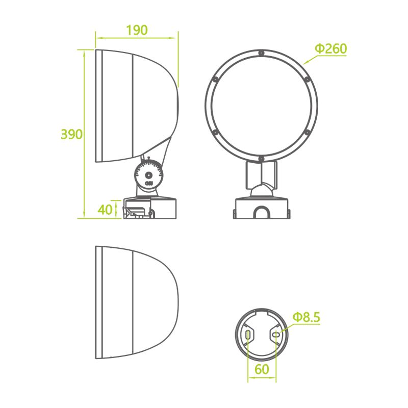 AU13 Garden Landscape Architecture Double Sided Lighting Fixtures