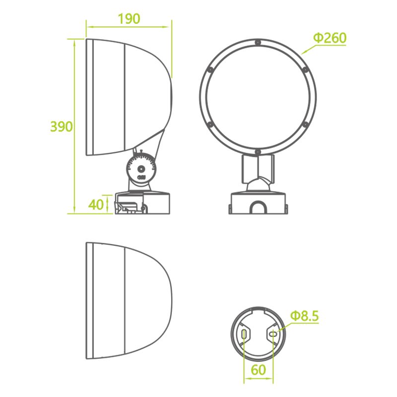 AU14 garden landscape accent lighting fixture