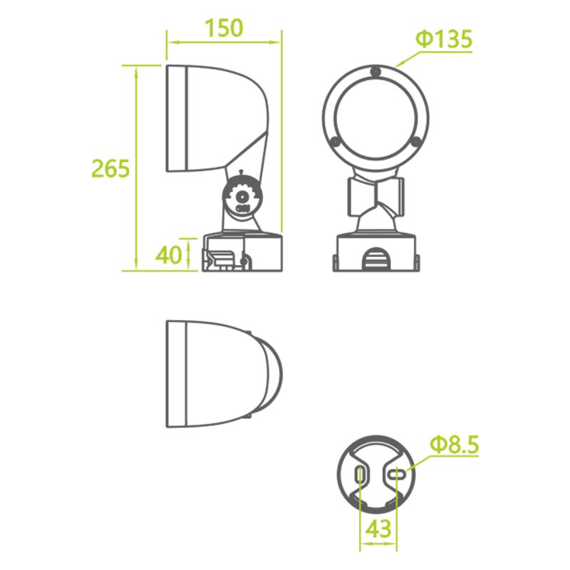 AU10 garden landscape building wash lighting fixtures