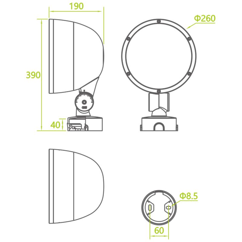 AU9 Garden Landscape Architecture Column Lighting Fixtures