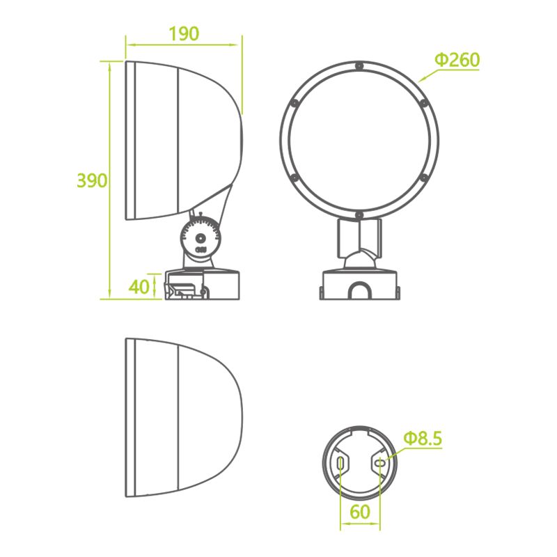 AU10 garden landscape building wash lighting fixtures