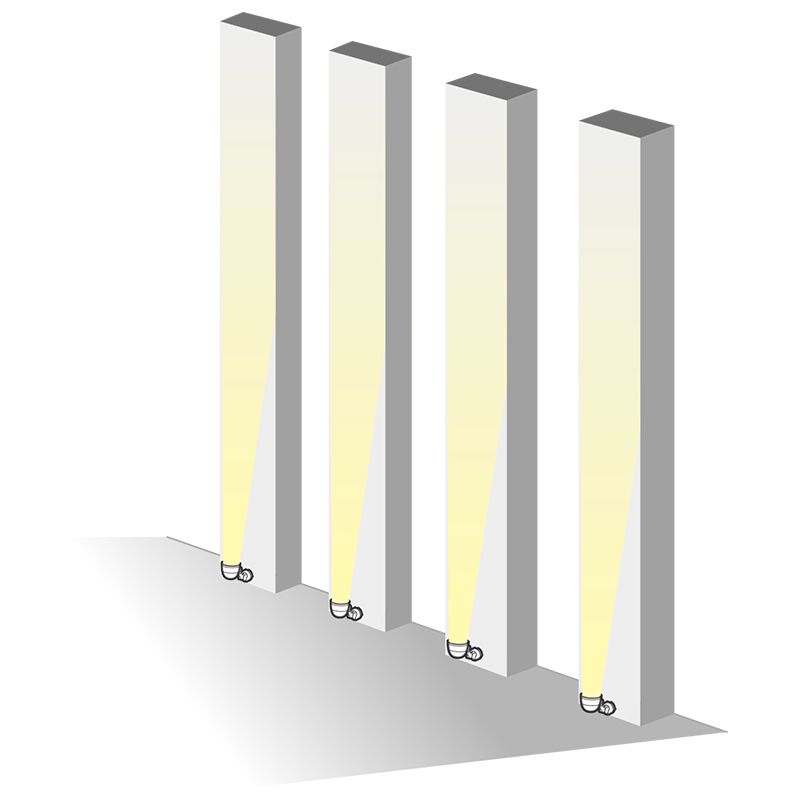 AU9 Garden Landscape Architecture Column Lighting Fixtures