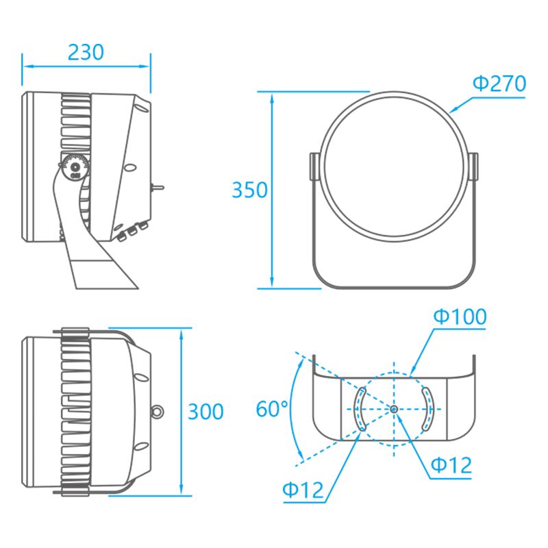 L08A phantom flood light architectural lighting L08A luminaire