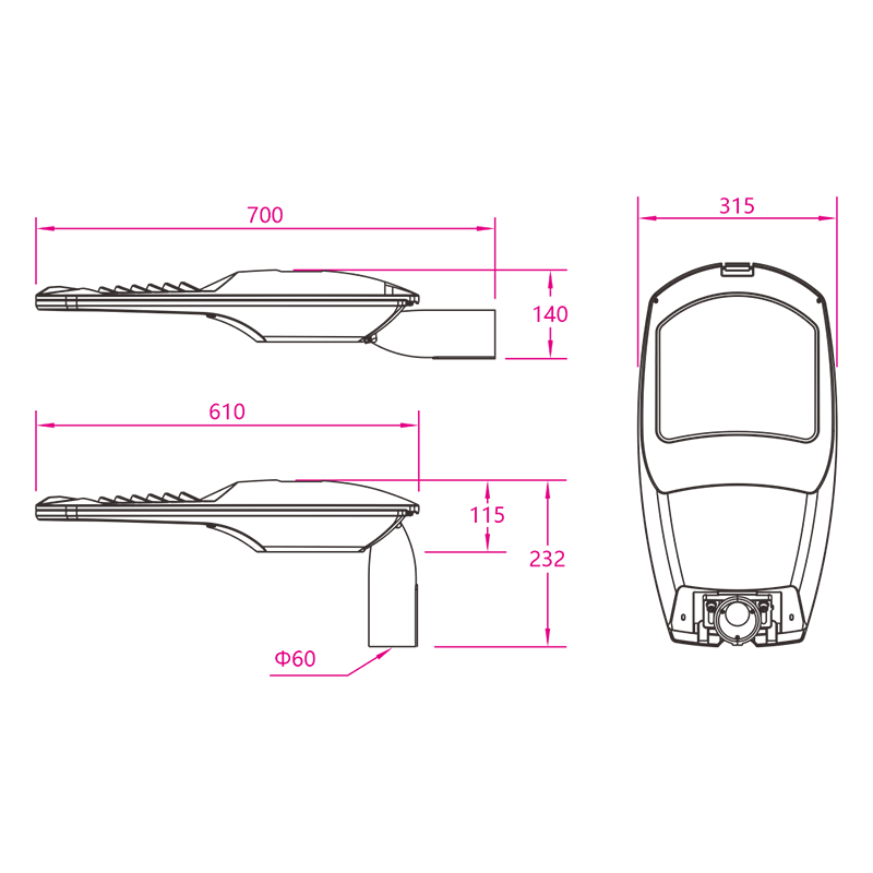 L05A street light function lighting L05A wave lamp