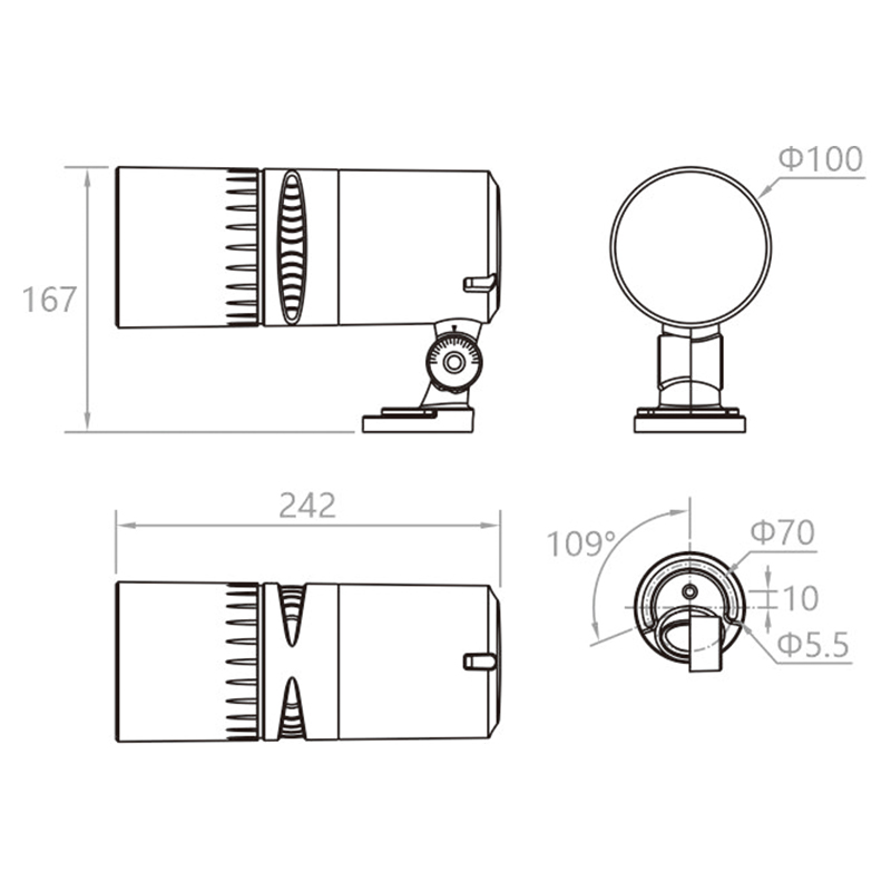 L07B-AT1-B pole top high voltage high cover AC 220V lighting